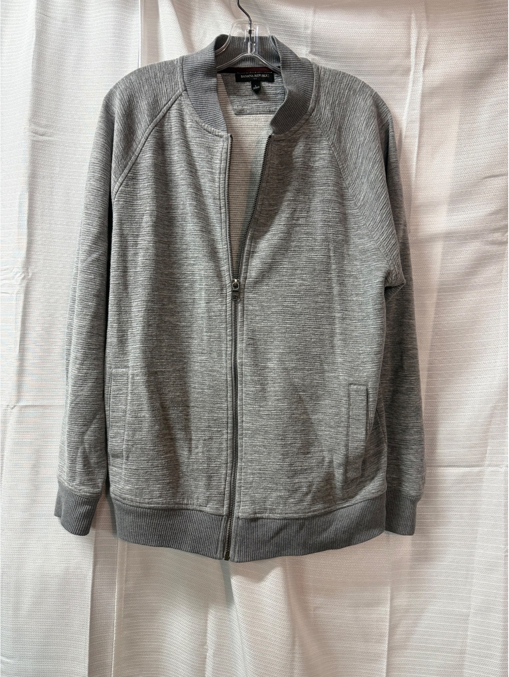 Banana Republic Women’s Gray Full Zip Sweatshirt Size L